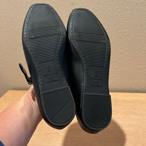 Vintage Black Square Toe ballet Mary Jane’s shoes women’s size 8 - Picture 6 of 9